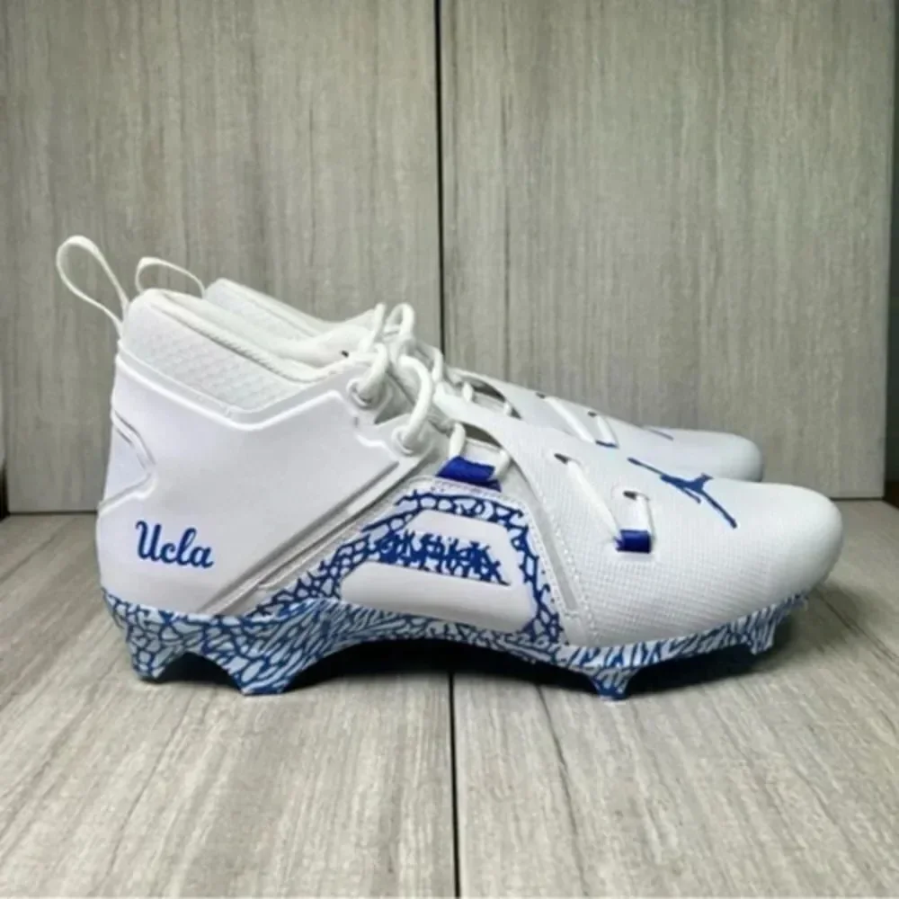 RARE Nike Jordan Alpha Menace Pro 3 UCLA Team Issued Football Cleat Men 14.5